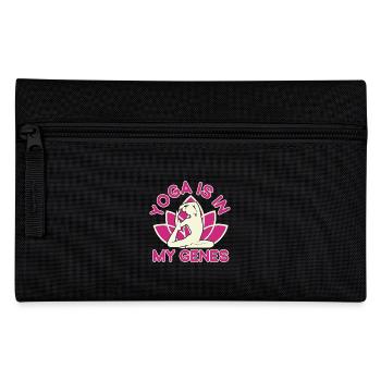 Yoga Is In My Genes Funny Yoga - Federtasche - Schwarz - Vorne
