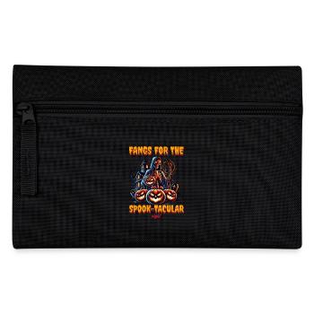 Creepy Skeleton Halloween Outfit Women - Pencil Case - black - Front