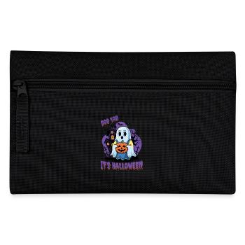 Süßes Geister Halloween Outfit Damen - Federtasche - Schwarz - Vorne