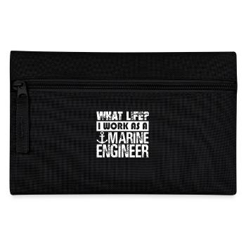 Marine Engineer Work As A Marine Engineer - Pencil Case - black - Front