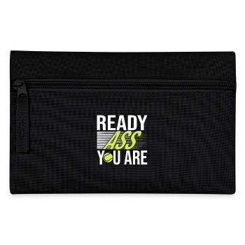 Tennis Saying Ready Ass You Are For Tennis Player - Federtasche - Schwarz - Vorne