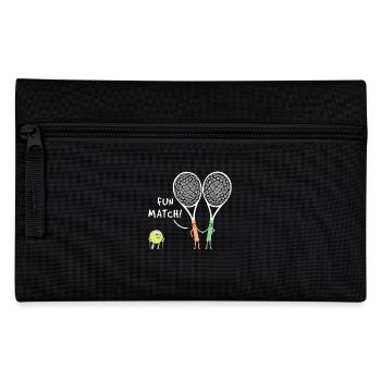 Sport Racket Fun Match Racquet Tennis - Pencil Case - black - Front