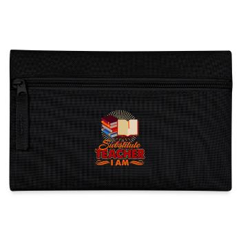 Substitute Teacher Here I Am - Pencil Case - black - Front