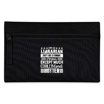 Librarian Cooler And Hotter Librarian - Pencil Case - black - Front