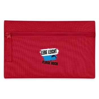 Live light, fly high - Pencil Case - red - Front