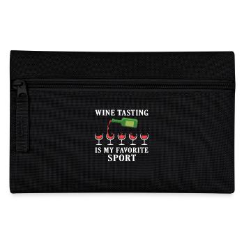 Wine Tasting Is My Favorite Wine - Pencil Case - black - Front