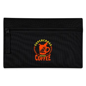motard tout-terrain faisant du Supercross avant le cadeau de café - Trousse - noir - Devant