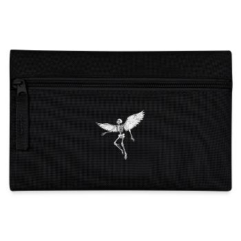 Skeleton with wings for bikers – Extravagant - Pencil Case - black - Front