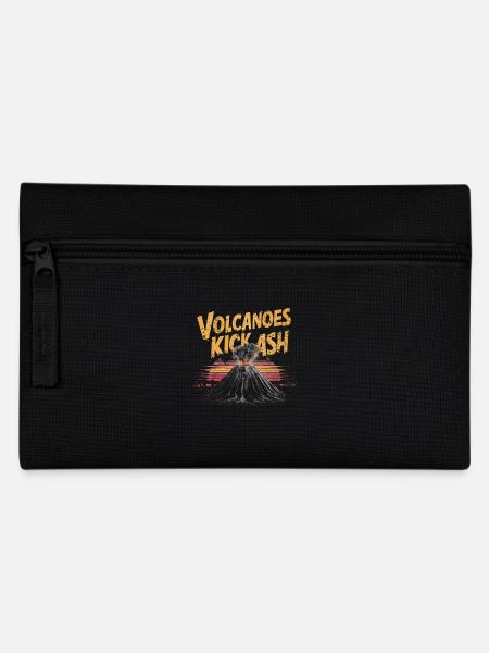 Vulkane sind heiß und beeindruckend - Federtasche - Schwarz