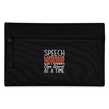 Speech Language Pathologist Make A Difference - Federtasche - Schwarz - Vorne