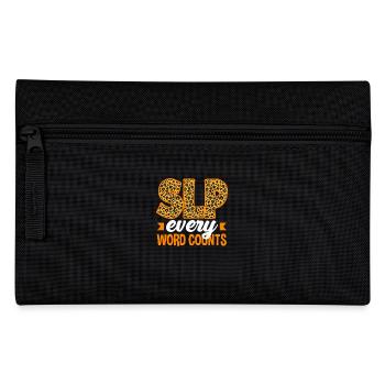 SLP Every Word Counts Leopard Print - Pencil Case - black - Front