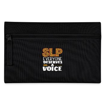 SLP Jeder Verdient Eine Stimme - Federtasche - Schwarz - Vorne