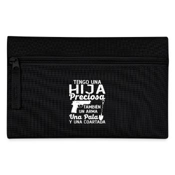 J’ai une belle fille, une arme, une pelle - Trousse - noir - Devant