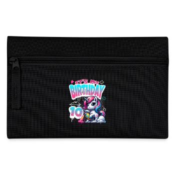 10ème anniversaire Licorne Graffiti Girl - Trousse - noir - Devant