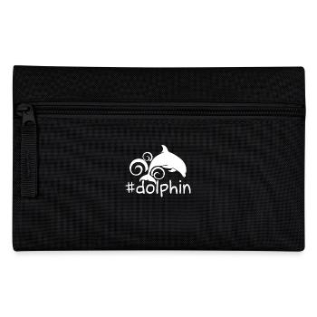Funny Dolphin Hashtag - Pencil Case - black - Front