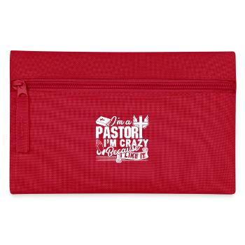 Pastor Crazy Pastor - Pencil Case - red - Front