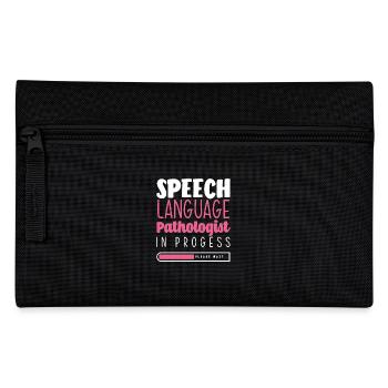 Speech Language Pathologist In Progress Please - Federtasche - Schwarz - Vorne