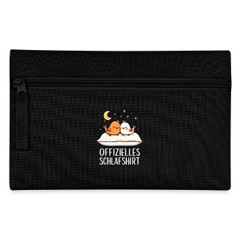 Offizielles Schlafshirt Vögel Vogel Paar - Federtasche - Schwarz - Vorne