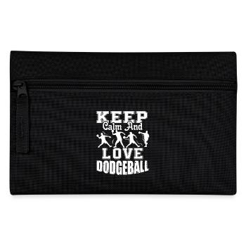 Dodgeball Keep Calm And Love Dodgeball - Pencil Case - black - Front
