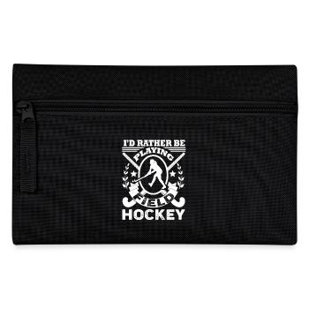 Field Hockey I'd Rather Be Playing Field Hockey - Pencil Case - black - Front