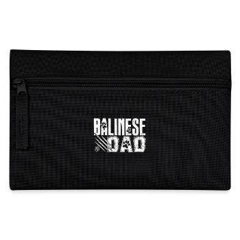 Funny Balinese Cat Dad - Pencil Case - black - Front