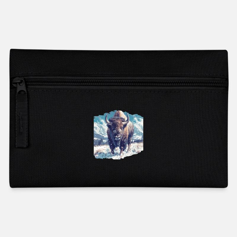 Bisons Bison - Federtasche - Schwarz