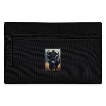 Bisons Bison - Federtasche - Schwarz - Vorne