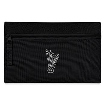 Drawn line art harp - Federtasche - Schwarz - Vorne