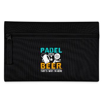 Padel et bière, c’est pourquoi je suis ici - Trousse - noir - Devant