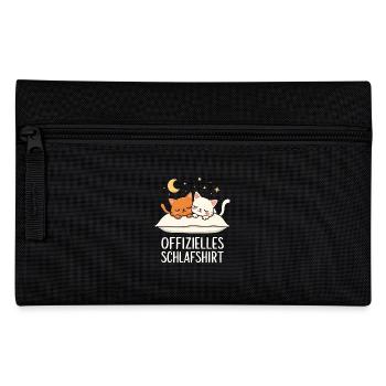Chemise de nuit officielle chats chat couple - Trousse - noir - Devant