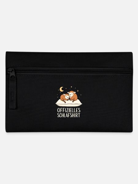 Offizielles Schlafshirt Plumplori Plumploris Paar - Federtasche - Schwarz