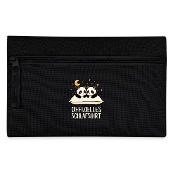 Paire officielle de chemises de nuit pandas panda - Trousse - noir - Devant