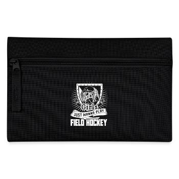Field Hockey Wanna Play Field Hockey - Pencil Case - black - Front