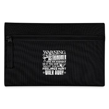 Warning I am An Astronomer - Pencil Case - black - Front