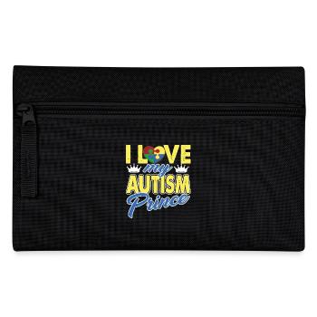 I Love My Autism Prince - Pencil Case - black - Front