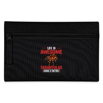 Life Is Awesome Tarantulas Make It Better - Federtasche - Schwarz - Vorne
