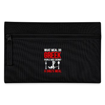 Eating A Chili's Meal Greek Mythology - Pencil Case - black - Front