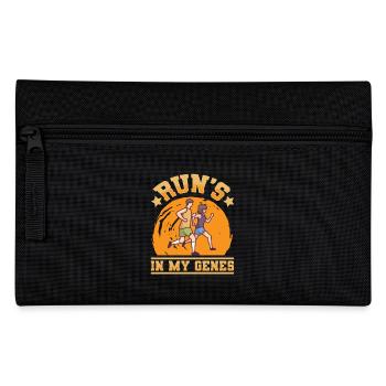 Run's In My Genes Jogging Running - Pencil Case - black - Front