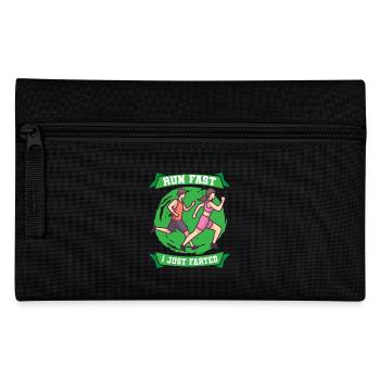 Marathon Run Fast I Just Farted Jogging - Pencil Case - black - Front