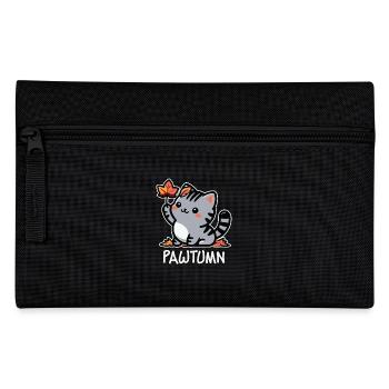 Pawtumn – Süßes Herbstkatzen Outfit - Federtasche - Schwarz - Vorne