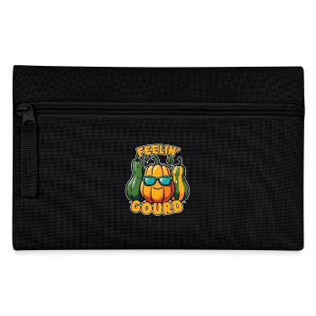 Feel Me Gourd - Funny Fall Outfit - Pencil Case - black - Front