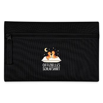 Official Seahorse Sleep Shirt Seahorse Pair - Pencil Case - black - Front