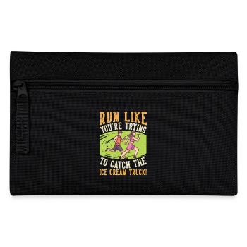 Run To Catch Cream Truck Marathon - Pencil Case - black - Front