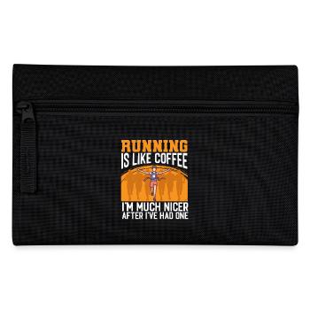 Faire du jogging comme du café, je suis plus sympa en courant - Trousse - noir - Devant