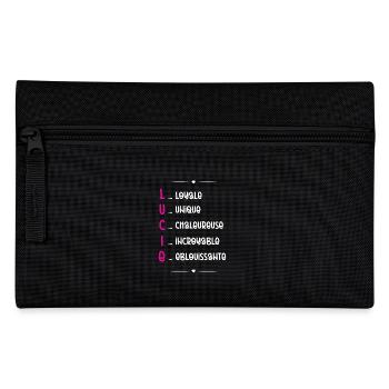 Cadeau Lucie - Qualités Personnalisées - Trousse - noir - Devant