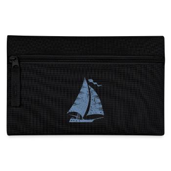 Minimalist Sailboat Sailing Sailing Yacht Sea - Pencil Case - black - Front