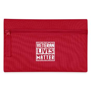 Veteran Lives Matter - Pencil Case - red - Front
