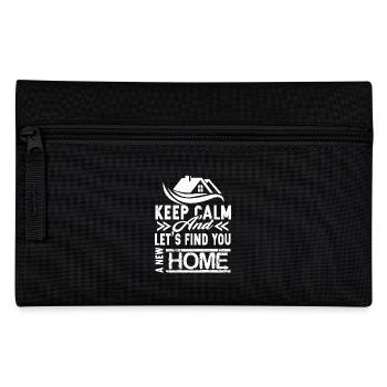 Real Estate Agent Keep Calm - Pencil Case - black - Front