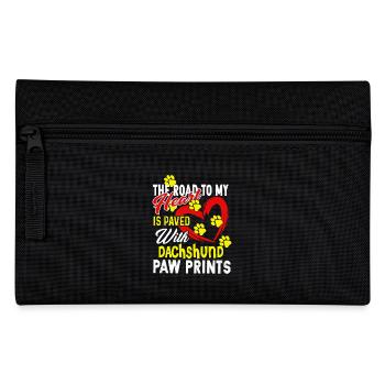 The Road To My Heart Is My Dachshund - Pencil Case - black - Front