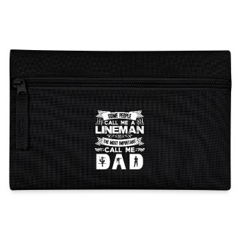 Lineman The Most Important People Call Me Dad - Pencil Case - black - Front